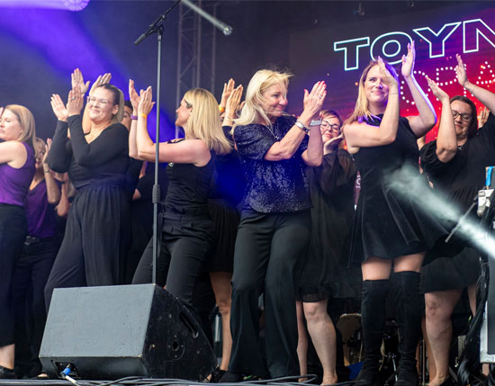 Performance Choir At An Event